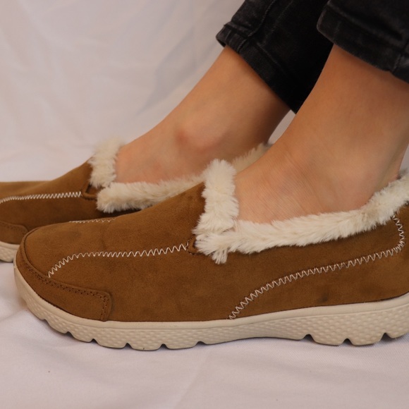 danskin now faux fur shoes